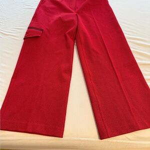 SPANX Vibrant Red Wide Leg Pants